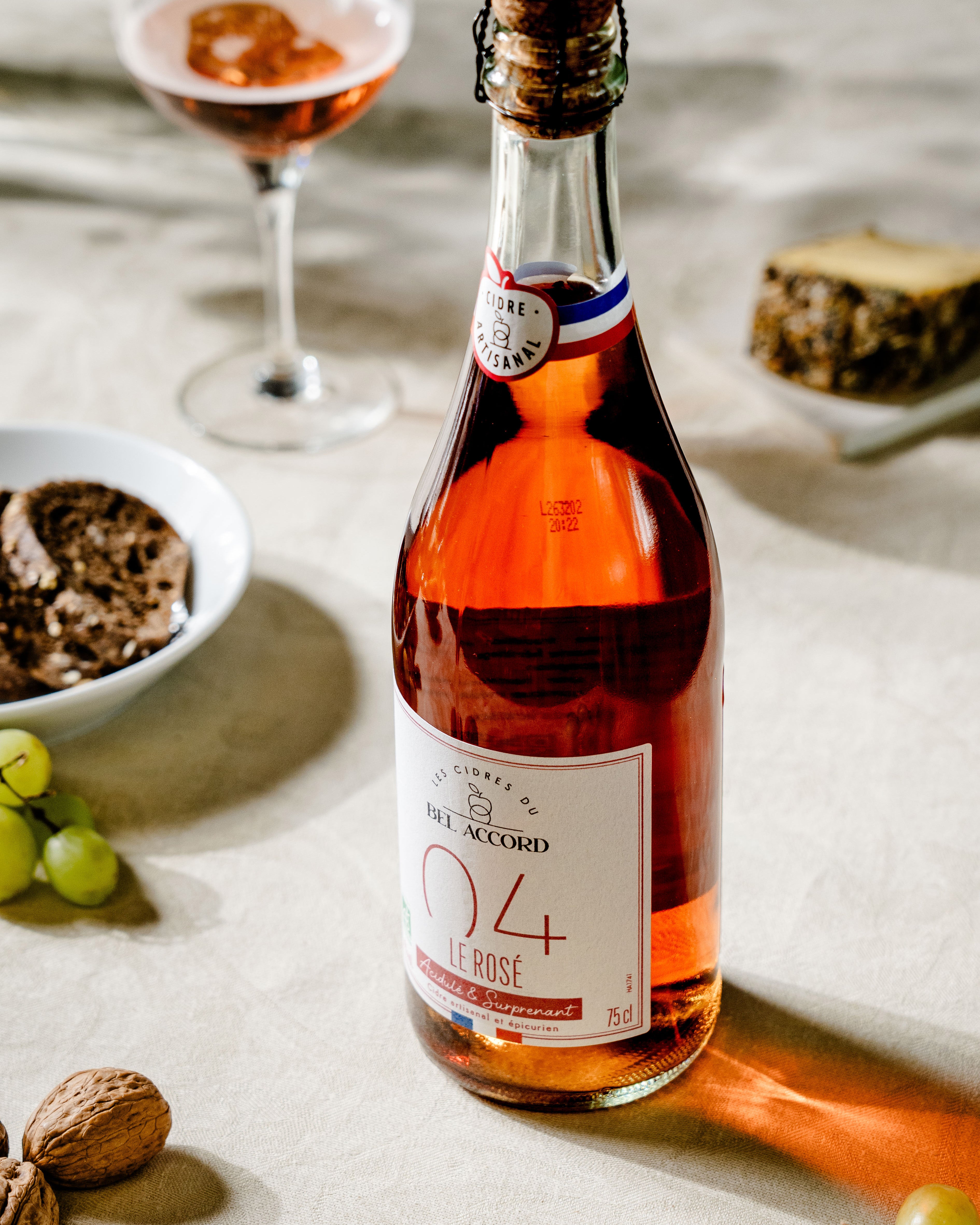 Cidre 04- Le Rosé BIO  4,0%(75cl) - Carton 6 Bouteilles